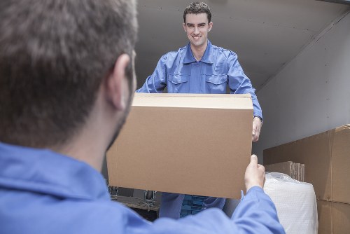 Commercial moving team planning an office relocation in Streatham