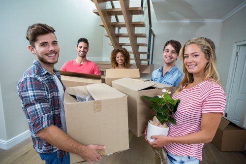 Local movers organizing a residential relocation in Streatham