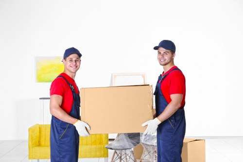 House removal team loading furniture in Streatham