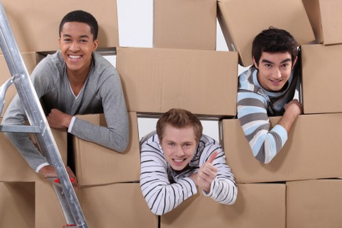 Commercial move loading process for a Streatham business premises