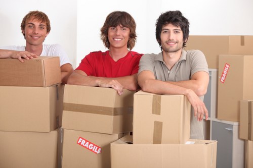 Moving large furniture items through a narrow London property entrance