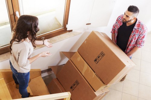 Organised packing materials for a residential or commercial move in Streatham