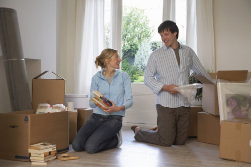 Local removal truck service loading furniture and boxes