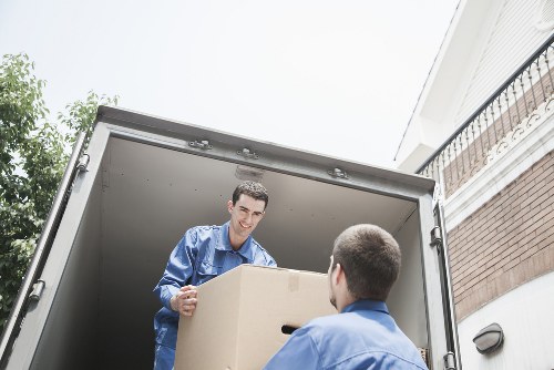 Loaded furniture removal vehicle prepared for a Streatham pickup job