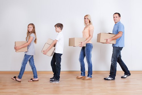 Local business moving furniture and IT equipment during an office relocation