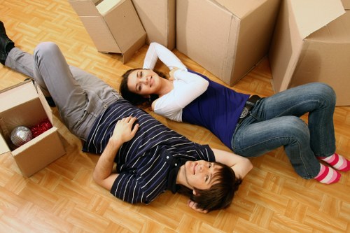 Careful loading of furniture for a Streatham home move