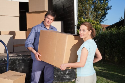 Organised belongings being prepared for storage in Streatham